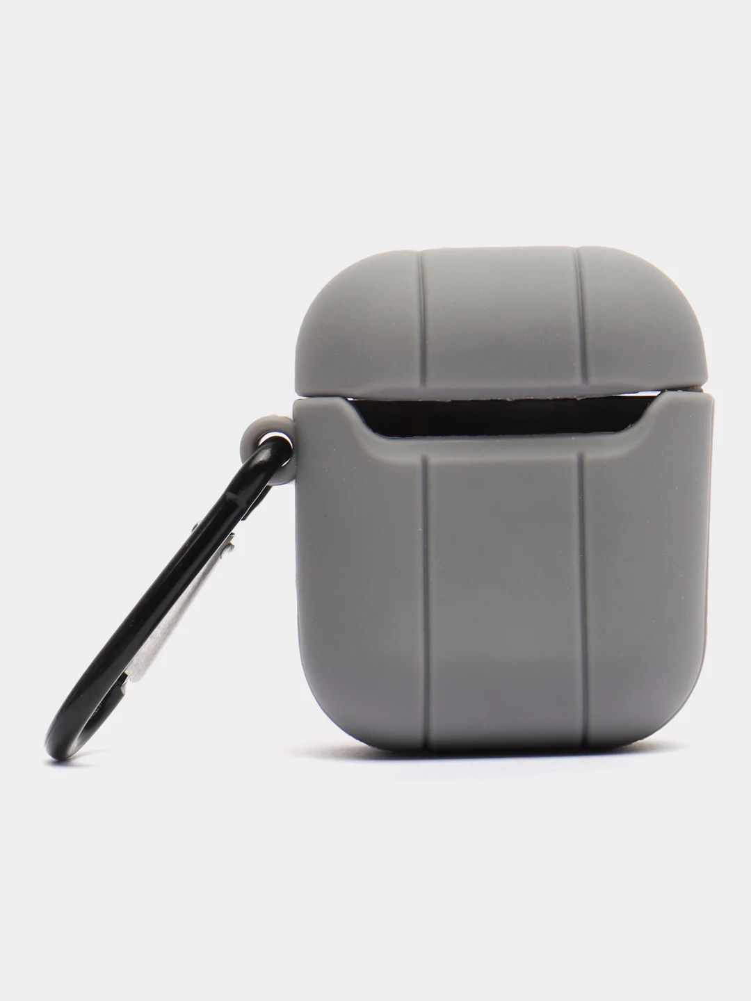 Серый чехол для беспроводных наушников AirPods 1 / 2, Аир Подс 1 / 2, Эйр Подс