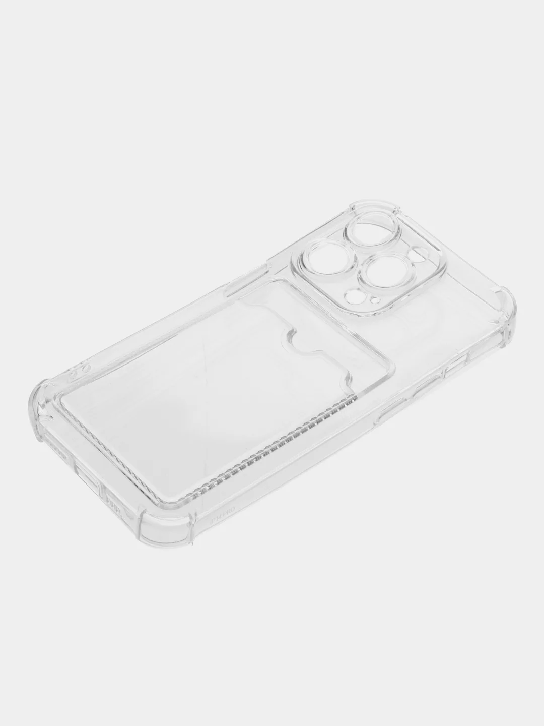 Белый чехол на iphone 14 pro/ 14 pro max/ 15 pro max про макс с карманом для карты