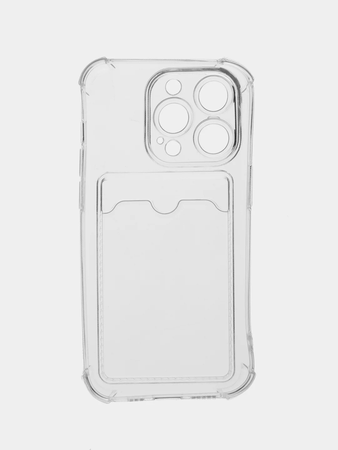 Белый чехол на iphone 14 pro/ 14 pro max/ 15 pro max про макс с карманом для карты
