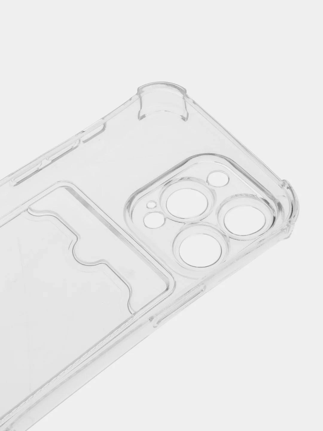 Белый чехол на iphone 14 pro/ 14 pro max/ 15 pro max про макс с карманом для карты