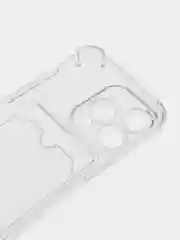 Белый чехол на iphone 14 pro/ 14 pro max/ 15 pro max про макс с карманом для карты