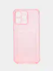 Розовый чехол на iphone 14 pro/ 14 pro max/ 15 pro max про макс с карманом для карты