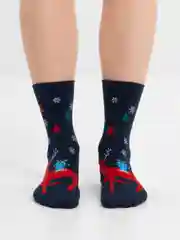 Фиолетовый носки новогодние