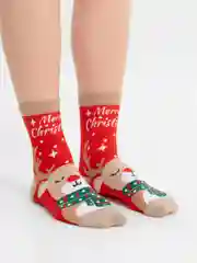 Коралловый носки новогодние