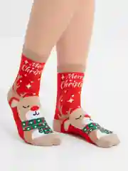 Коралловый носки новогодние