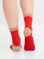 Коралловый носки новогодние