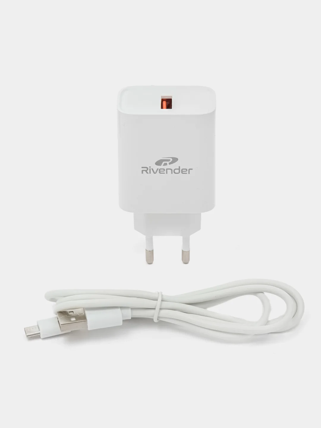 Белый зарядное устройство с кабелем Micro-USB Android зарядный комплект, микро юсб зарядка, блок