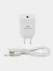 Белый зарядное устройство с кабелем Micro-USB Android зарядный комплект, микро юсб зарядка, блок