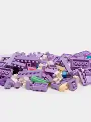 Сиреневый детский 3D конструктор, игрушка развивающая