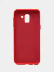 Алый чехол накладка "Soft-touch", с перфорацией для Samsung J4/J4 Plus/J6/J6 Plus/Note 10