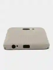 Бежевый чехол накладка "Soft-touch", с перфорацией для Samsung J4/J4 Plus/J6/J6 Plus/Note 10