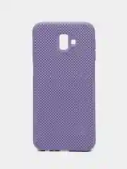 Лавандовый чехол накладка "Soft-touch", с перфорацией для Samsung J4/J4 Plus/J6/J6 Plus/Note 10