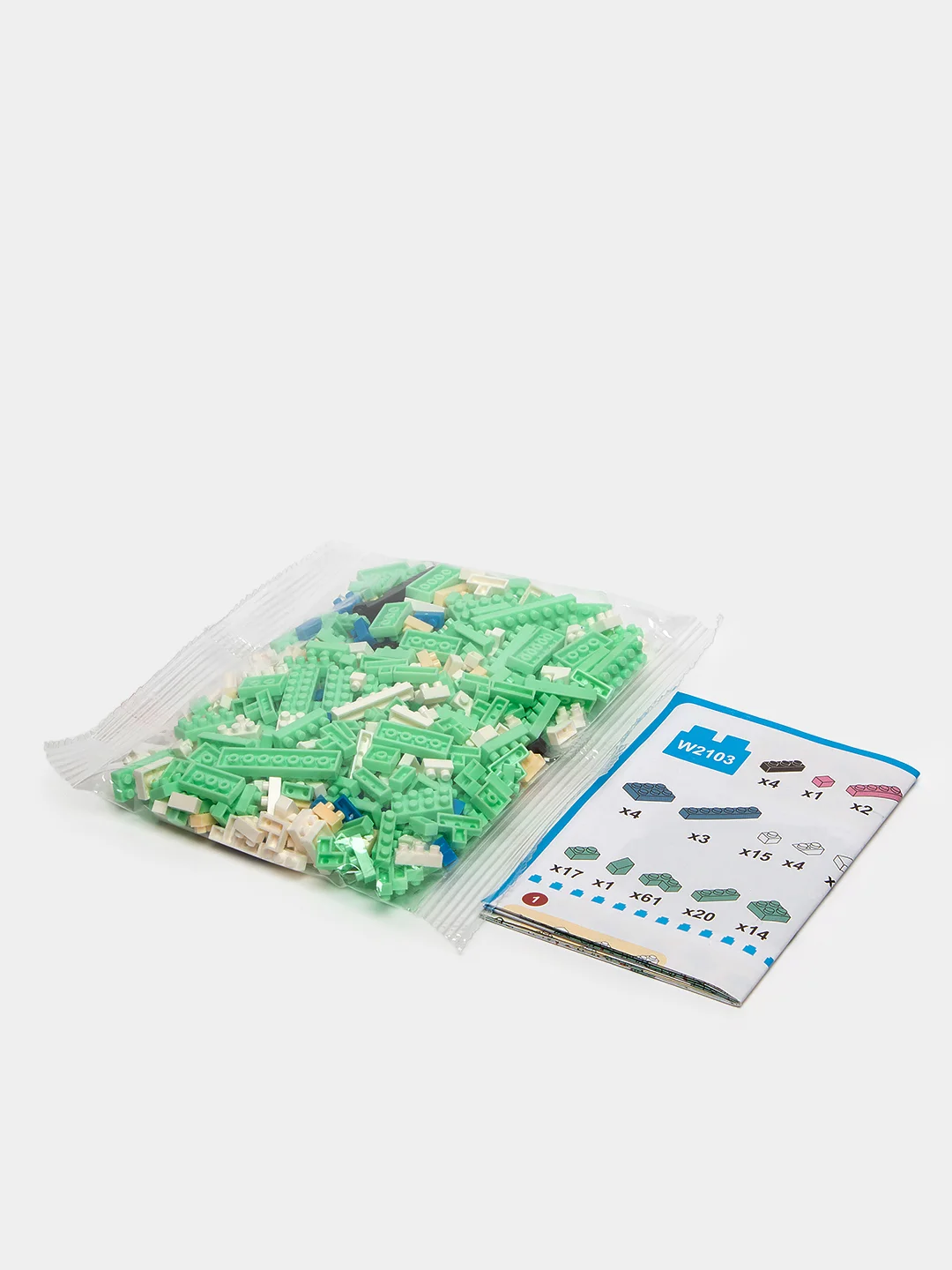 Салатовый детский 3D конструктор, игрушка развивающая