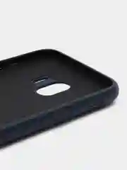 Синий меланж чехол накладка "Soft-touch", с перфорацией для Samsung J4/J4 Plus/J6/J6 Plus/Note 10