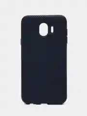 Синий меланж чехол накладка "Soft-touch", с перфорацией для Samsung J4/J4 Plus/J6/J6 Plus/Note 10