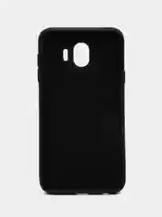 Черный чехол накладка "Soft-touch", с перфорацией для Samsung J4/J4 Plus/J6/J6 Plus/Note 10