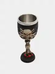 Черный бокал для вина/пивной стальной, металлический