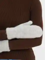 Серебряный варежки женские