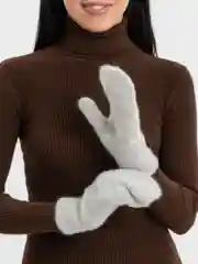 Серебряный варежки женские