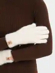 Белый перчатки женские