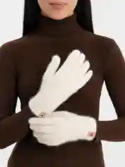 Белый перчатки женские