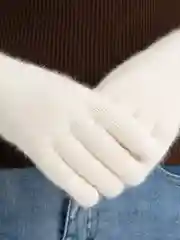 Белый перчатки женские