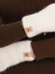 Белый перчатки женские