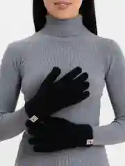 Черный перчатки женские