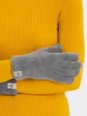 Угольный перчатки женские