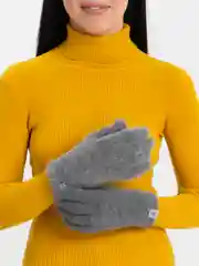 Угольный перчатки женские