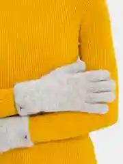 Серый перчатки женские