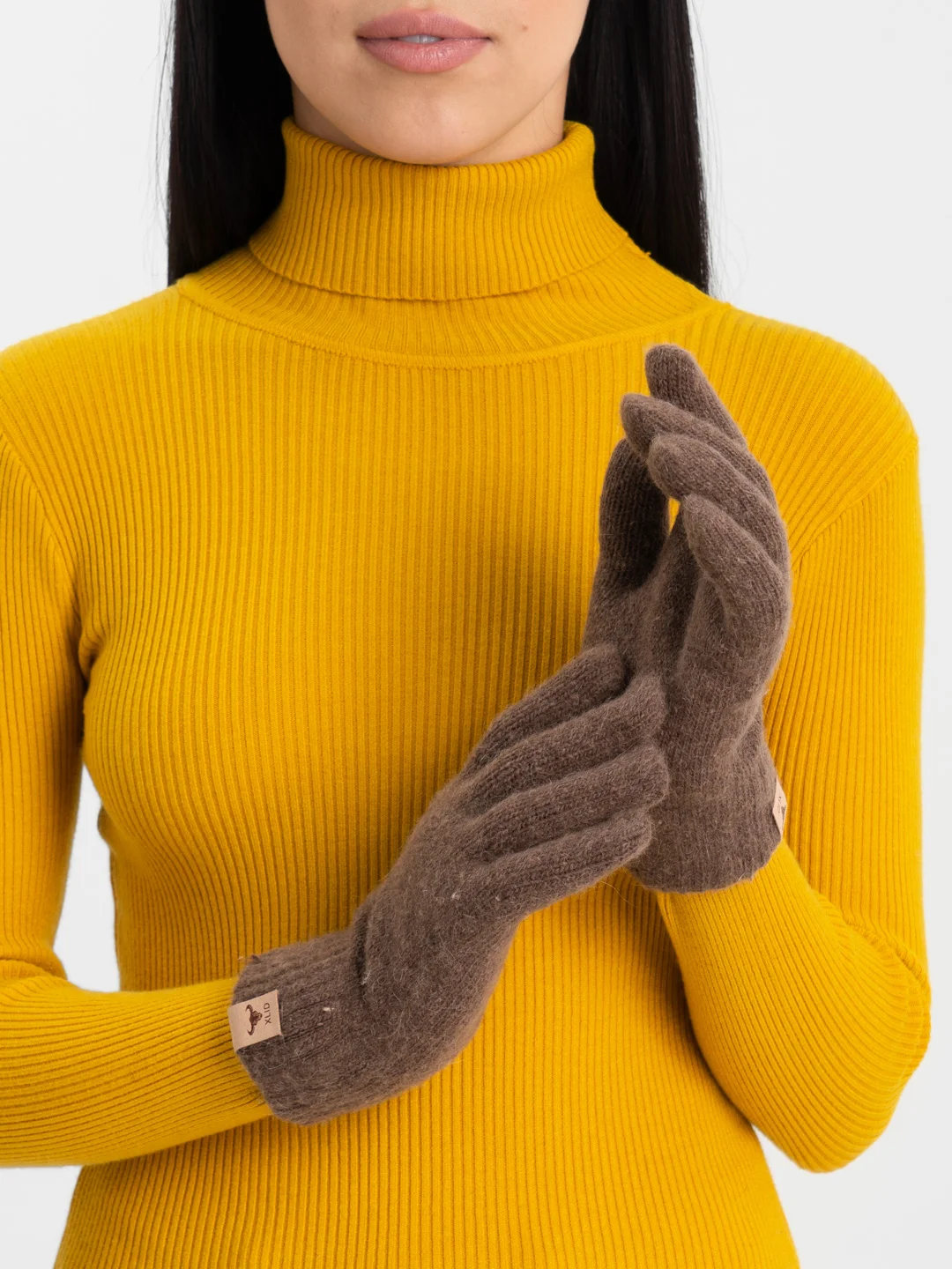 Коралловый перчатки женские