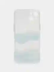 Голубой чехол для iPhone 11, 12, 13, 14, 15, 16 Pro Max Plus, XR, с принтом, защитой камеры айфон