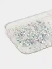 Прозрачный чехол для iPhone 15 Pro Max Plus, Айфон Про Макс, с блестками, с защитой камеры