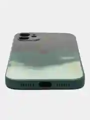 Тёмно-зелёный чехол для iPhone (Айфон) 11, 14, 13 Pro, Max, 7, 8, Plus, X, XS, XR, 12 Mini, силиконовый