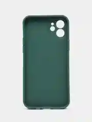 Зелёный хаки чехол для iPhone (Айфон) 11, 14, 13 Pro, Max, 7, 8, Plus, X, XS, XR, 12 Mini, силиконовый