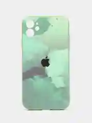 Лесной зеленый чехол для iPhone (Айфон) 11, 14, 13 Pro, Max, 7, 8, Plus, X, XS, XR, 12 Mini, силиконовый