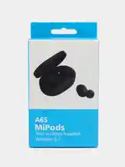Черный беспроводные наушники MiPods A6S PRO с микрофоном Bluetooth