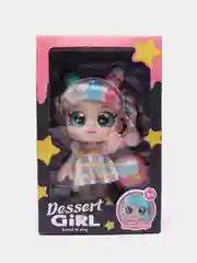 Разноцветный кукла музыкальная с сюрпризом Kindi Kids (Кинди Кидс) Dessert Girl, с аксессуарами