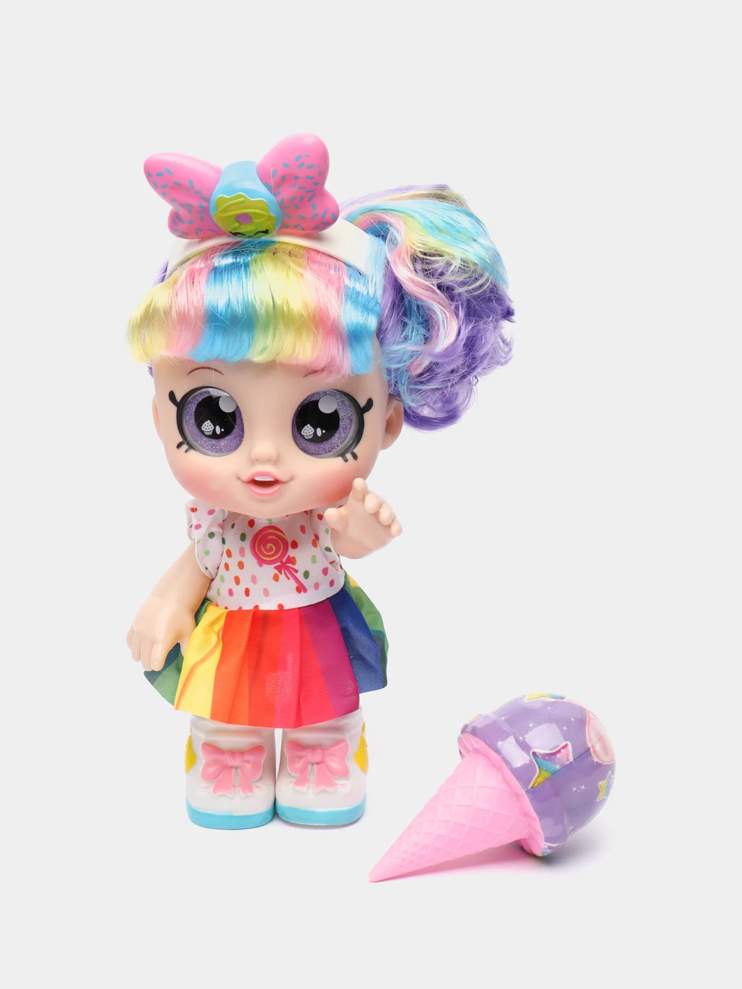 Алый кукла музыкальная с сюрпризом Kindi Kids (Кинди Кидс) Dessert Girl, с аксессуарами
