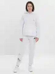 Белый спортивный костюм теплый с начесом на флисе утепленный. Комплект: худи и брюки