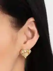 Горчичный серьги женские, разные модели