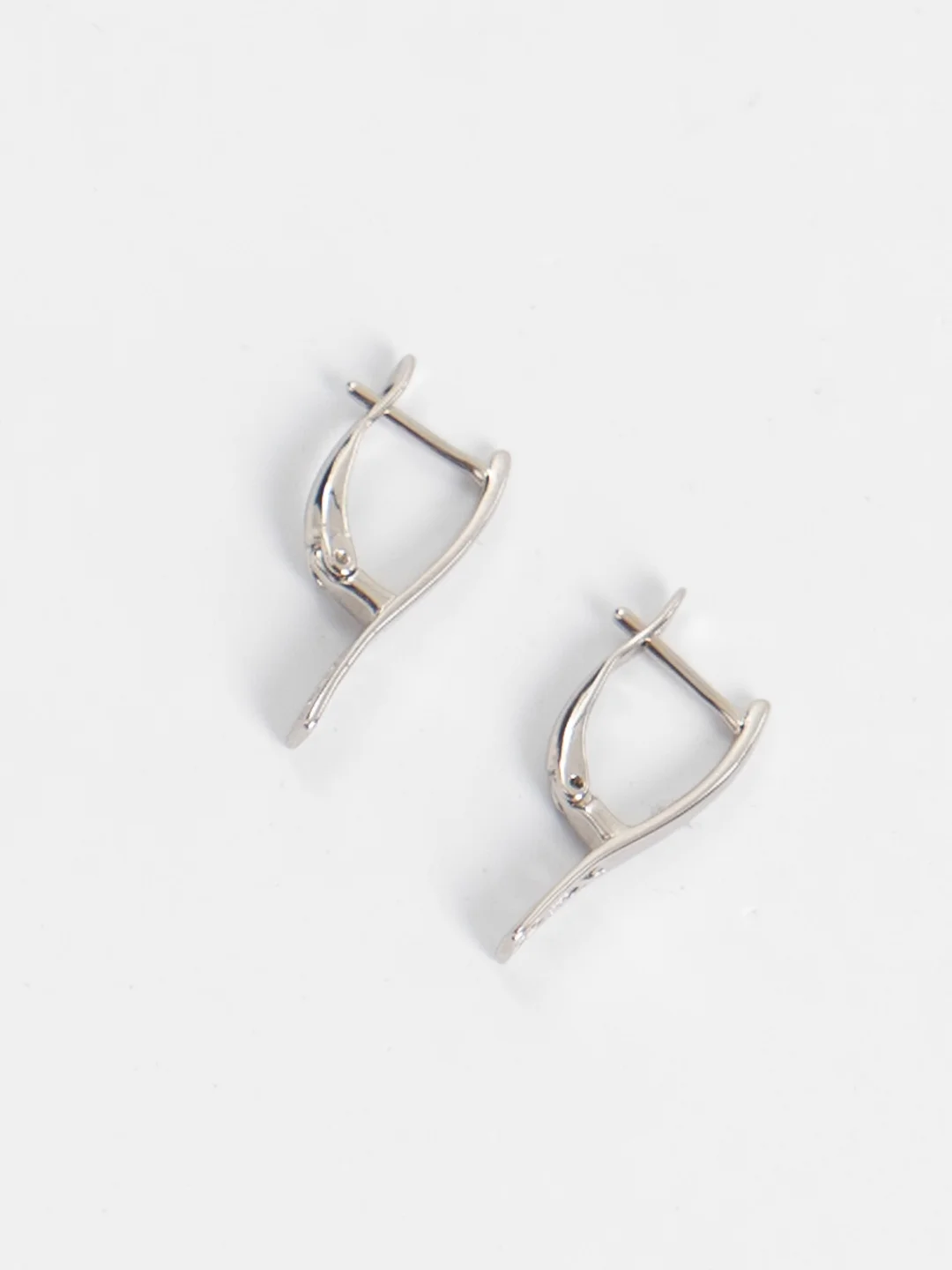 Серебряный серьги с ажурным узором, классические женские серьги