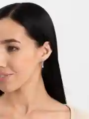 Серебряный серьги с ажурным узором, классические женские серьги