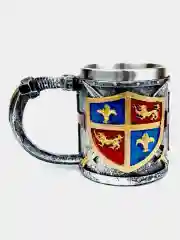 Серебряный металлическая кружка Скелет/Череп/Герб