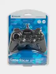 Черный геймпад Defender Game Racer Turbo RS3
