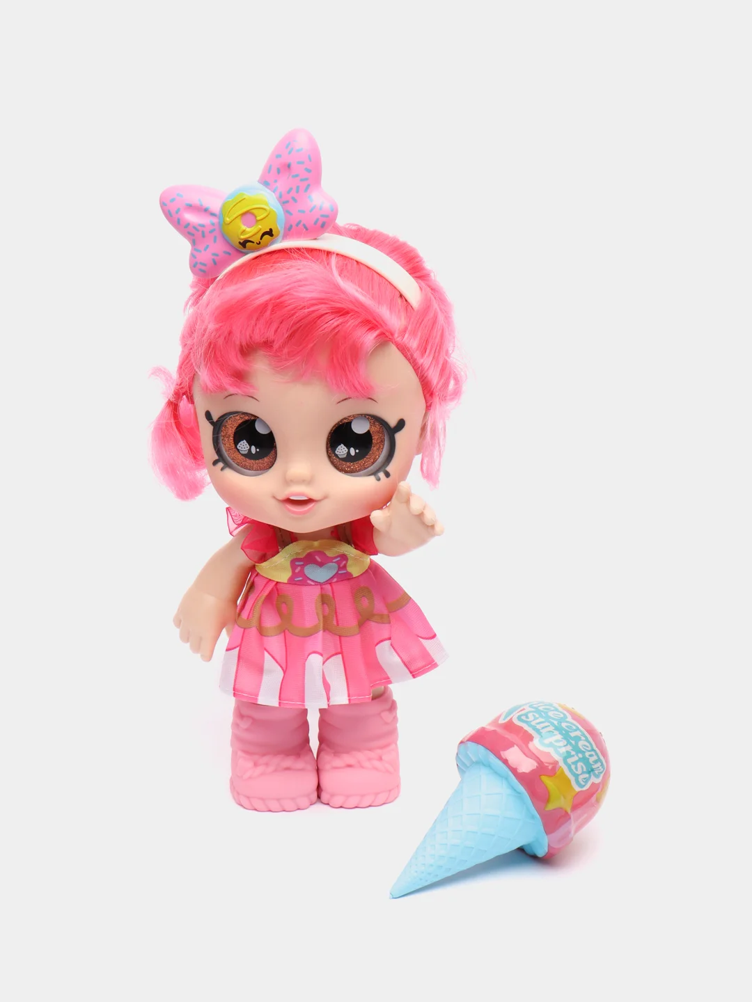 Розовый кукла музыкальная с сюрпризом Kindi Kids (Кинди Кидс) Dessert Girl, с аксессуарами