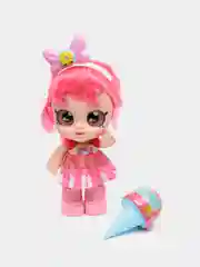 Розовый кукла музыкальная с сюрпризом Kindi Kids (Кинди Кидс) Dessert Girl, с аксессуарами