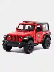 Красный металлическая машина Jeep Wrangler 2018 "Police", "Firefighter" KT5412DPR