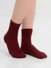 Бордовый носки женские, норка